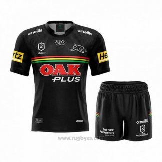 Camiseta Ninos Kit Penrith Panthers Rugby 2021 Local