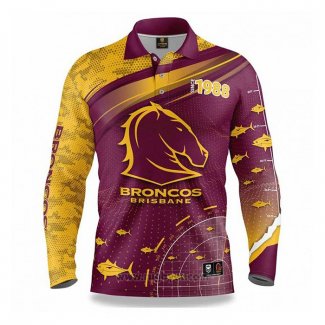 Camiseta NRL Brisbane Broncos Rugby 2022 Fish Finder RU151-1206