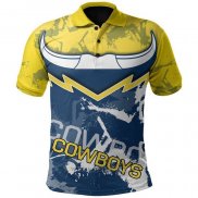 Camiseta Polo North Queensland Cowboys Rugby 2021 Indigena