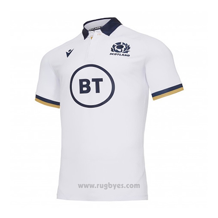 Revelar abuela Fe ciega Camiseta Escocia Rugby 2021 Segunda