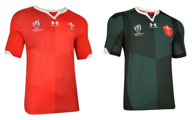 diseño 2019/20 Chaleco de rugby oficial de Gales para bebé camiseta de la Copa del Mundo de 2 unidades 